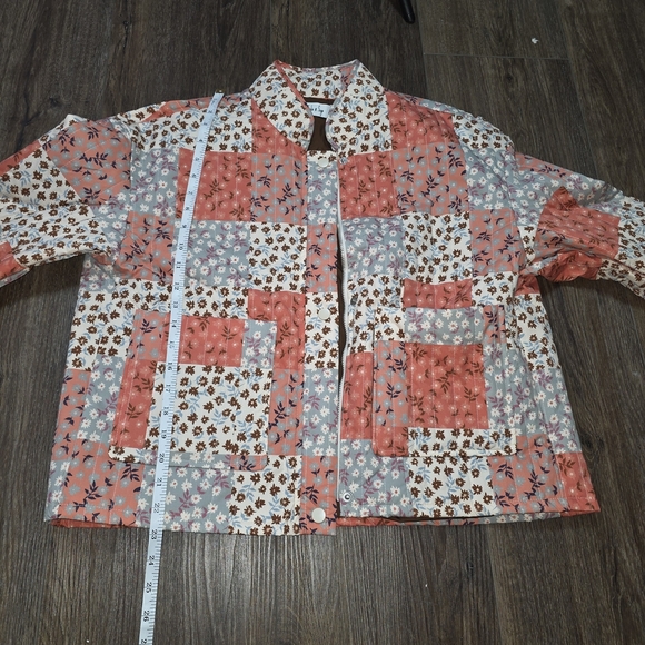 Sadie & Sage Patchwork Quilted Floral Jacket XS Cottagecore Boho Retro - Picture 11 of 11